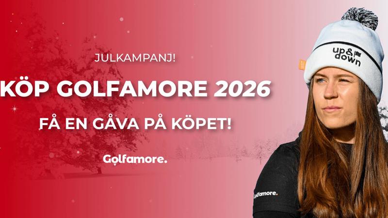 Julklappen som ger mer golf – köp Golfamore-kortet!