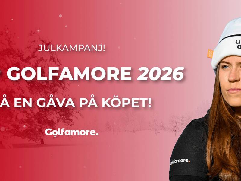 Julklappen som ger mer golf – köp Golfamore-kortet!