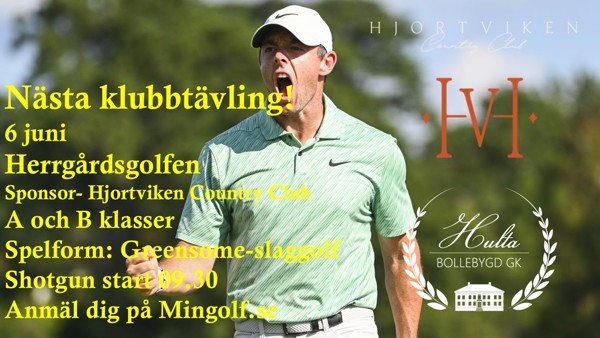 Hjortvikens Herrgårdsgolfen den 6 juni