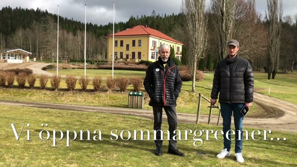 Fredag den 2 april öppnar vi banan med sommargreener